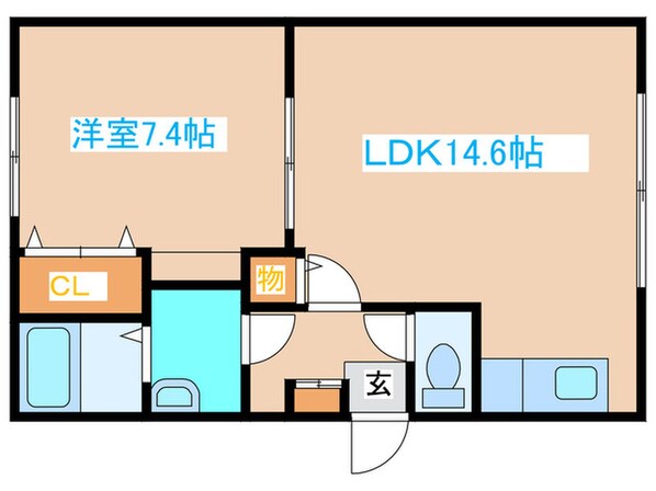 Ｇ・ＦＬＡＴ／５１１の物件間取画像